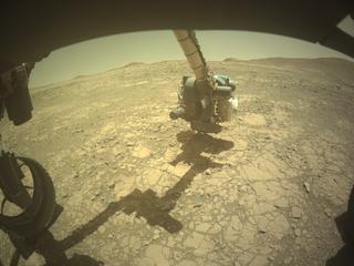 View image taken on Mars, Mars Perseverance Sol 1395: Front Left Hazard Avoidance Camera (Hazcam)