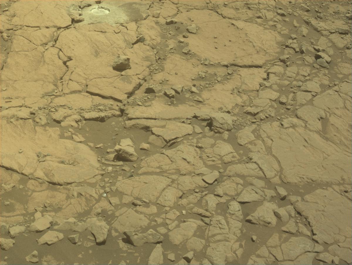 This image was taken by FRONT_HAZCAM_LEFT_A onboard NASA's Mars rover Perseverance on Sol 1395