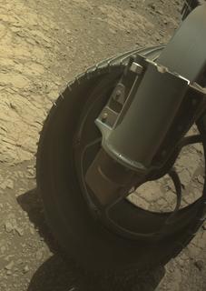 View image taken on Mars, Mars Perseverance Sol 1395: Front Right Hazard Avoidance Camera (Hazcam)