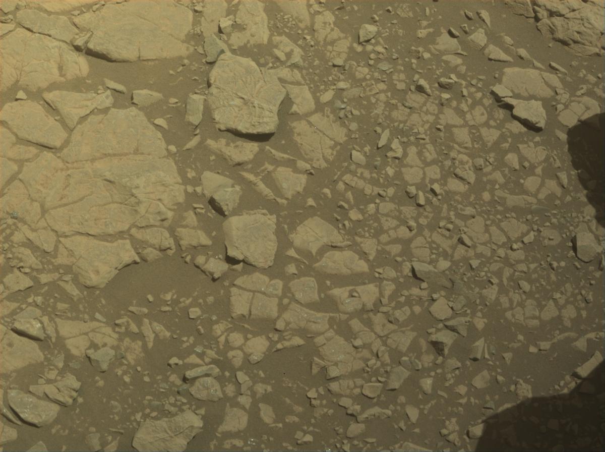 This image was taken by FRONT_HAZCAM_RIGHT_A onboard NASA's Mars rover Perseverance on Sol 1395