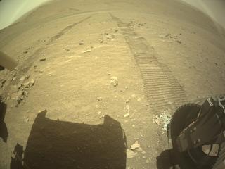 View image taken on Mars, Mars Perseverance Sol 1397: Rear Right Hazard Avoidance Camera (Hazcam)