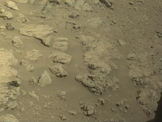 View image taken on Mars, Mars Perseverance Sol 1400: Front Left Hazard Avoidance Camera (Hazcam)