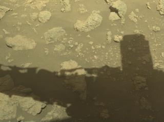 View image taken on Mars, Mars Perseverance Sol 1400: Front Right Hazard Avoidance Camera (Hazcam)