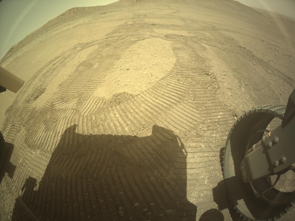 This image was taken by REAR_HAZCAM_RIGHT onboard NASA's Mars rover Perseverance on Sol 1400