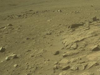 View image taken on Mars, Mars Perseverance Sol 1401: Front Left Hazard Avoidance Camera (Hazcam)