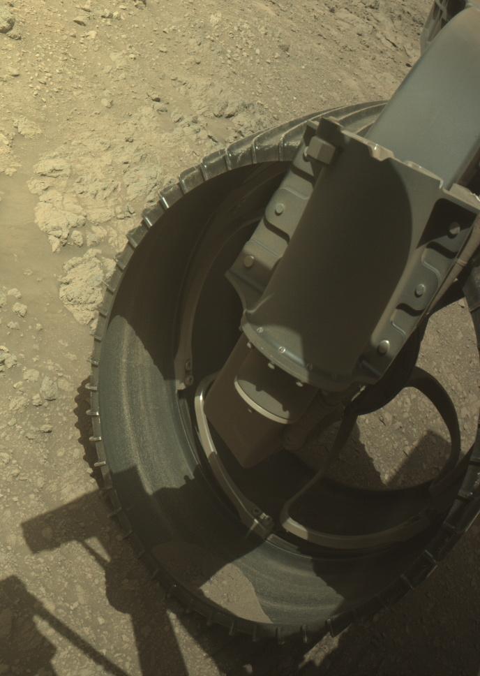 This image was taken by FRONT_HAZCAM_RIGHT_A onboard NASA's Mars rover Perseverance on Sol 1401