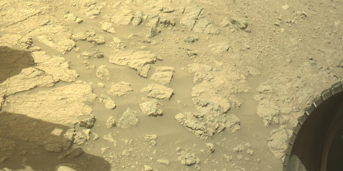 This image was taken by FRONT_HAZCAM_RIGHT_A onboard NASA's Mars rover Perseverance on Sol 1401