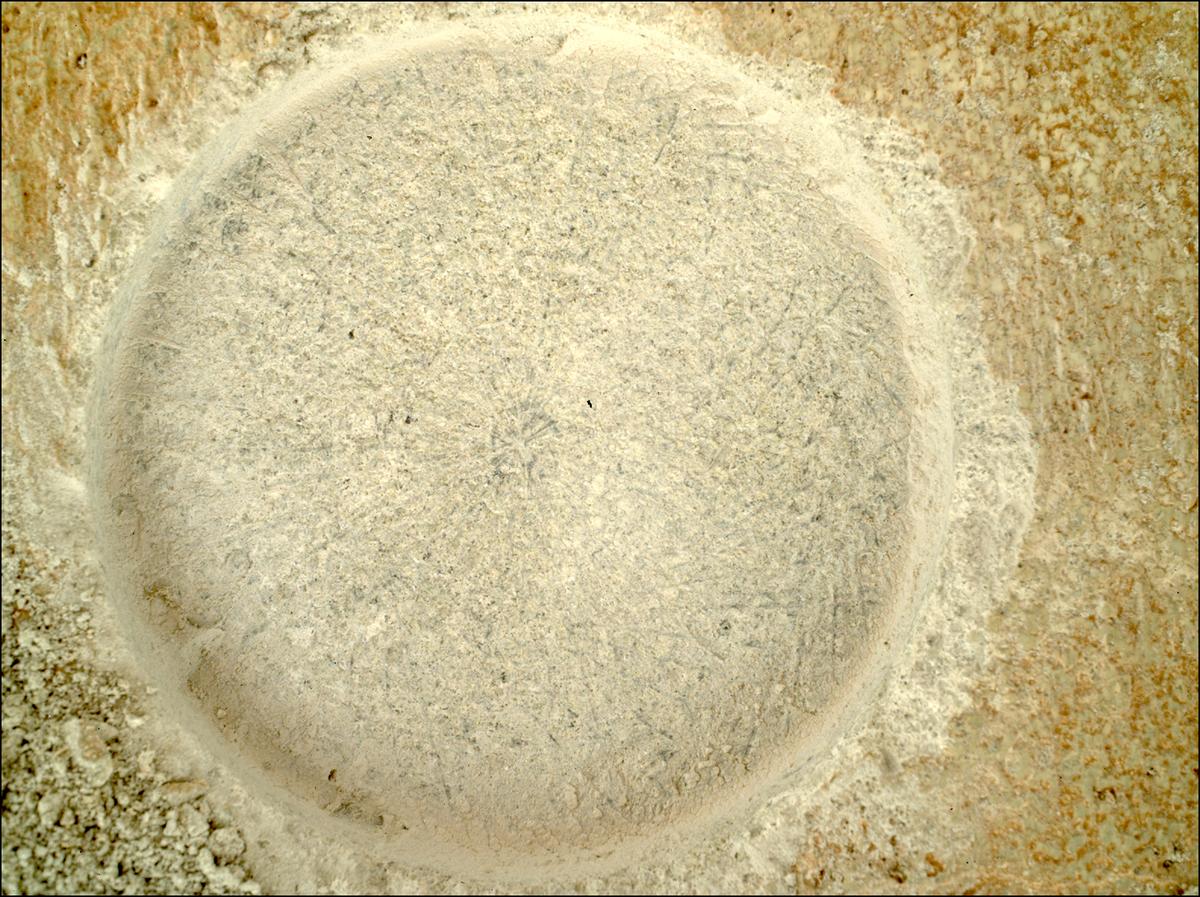 This image was taken by SHERLOC_WATSON onboard NASA's Mars rover Perseverance on Sol 1404