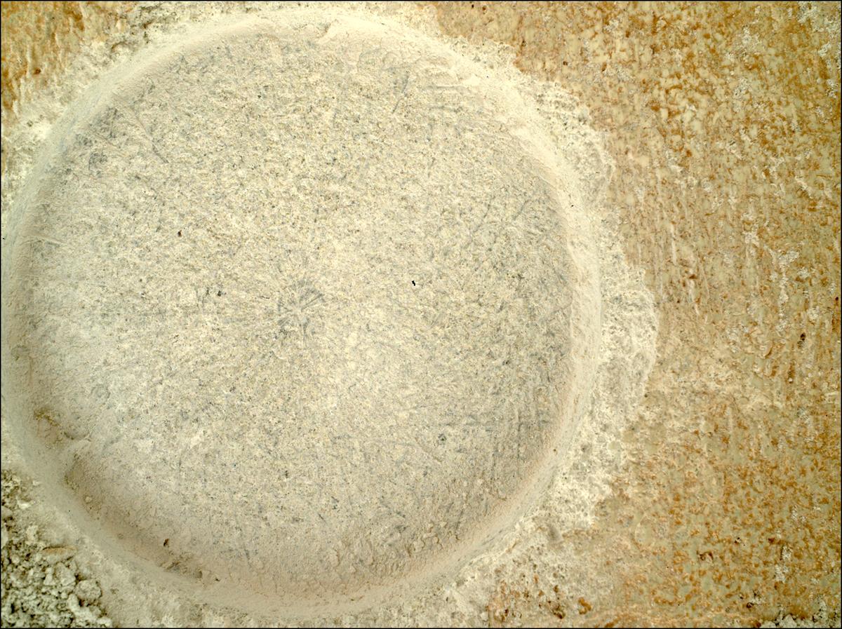 This image was taken by SHERLOC_WATSON onboard NASA's Mars rover Perseverance on Sol 1404