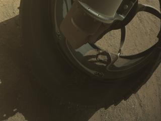 View image taken on Mars, Mars Perseverance Sol 1408: Front Right Hazard Avoidance Camera (Hazcam)