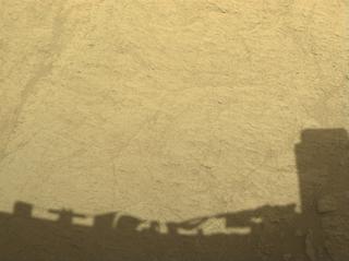 View image taken on Mars, Mars Perseverance Sol 1408: Front Right Hazard Avoidance Camera (Hazcam)