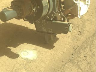 View image taken on Mars, Mars Perseverance Sol 1409: Front Left Hazard Avoidance Camera (Hazcam)