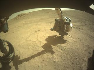 View image taken on Mars, Mars Perseverance Sol 1413: Front Left Hazard Avoidance Camera (Hazcam)