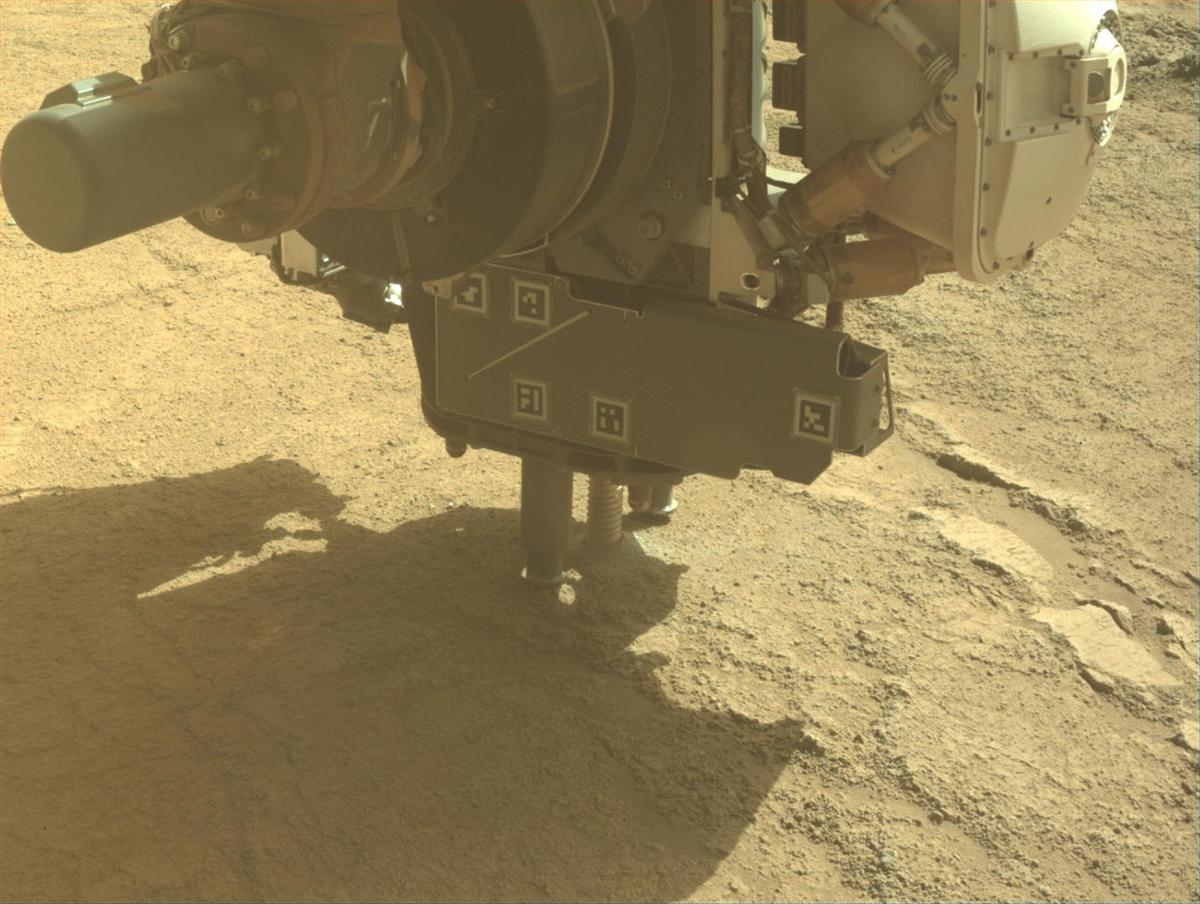 This image was taken by FRONT_HAZCAM_LEFT_A onboard NASA's Mars rover Perseverance on Sol 1413