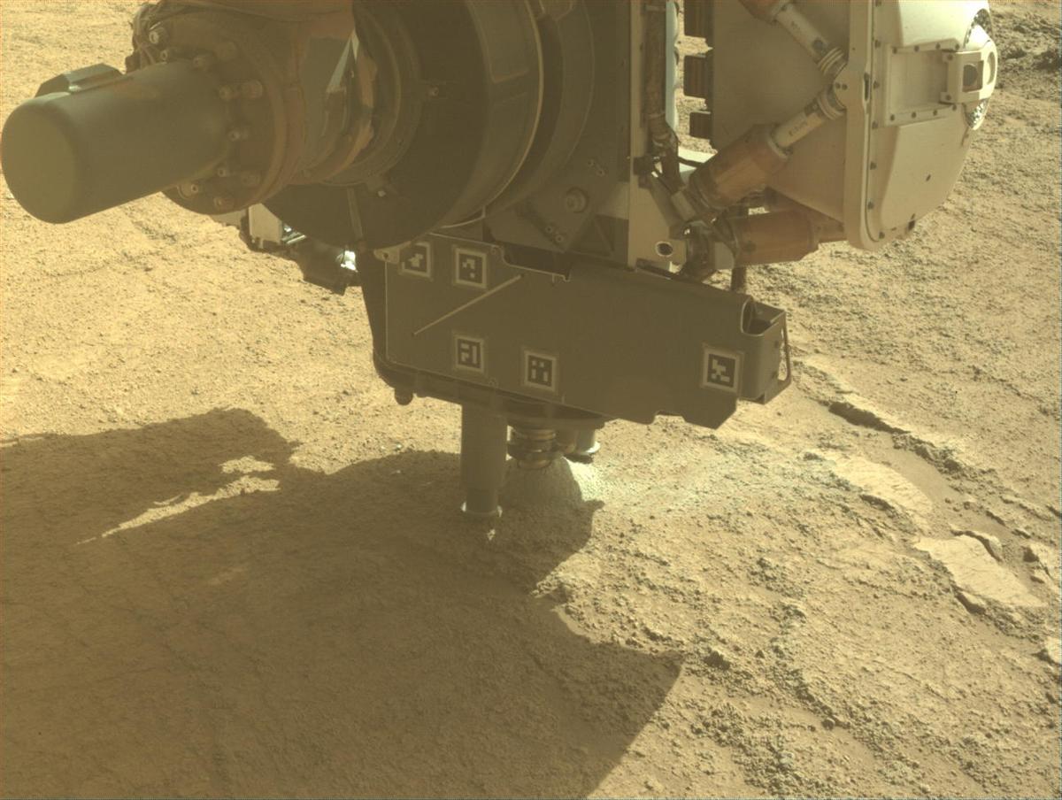 This image was taken by FRONT_HAZCAM_LEFT_A onboard NASA's Mars rover Perseverance on Sol 1413