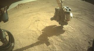 View image taken on Mars, Mars Perseverance Sol 1413: Front Left Hazard Avoidance Camera (Hazcam)