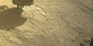 View image taken on Mars, Mars Perseverance Sol 1413: Front Left Hazard Avoidance Camera (Hazcam)