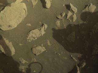 View image taken on Mars, Mars Perseverance Sol 1419: Front Left Hazard Avoidance Camera (Hazcam)