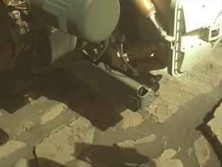View image taken on Mars, Mars Perseverance Sol 1420: Front Left Hazard Avoidance Camera (Hazcam)