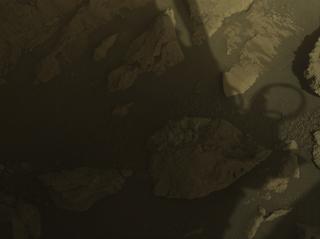 View image taken on Mars, Mars Perseverance Sol 1420: Front Left Hazard Avoidance Camera (Hazcam)