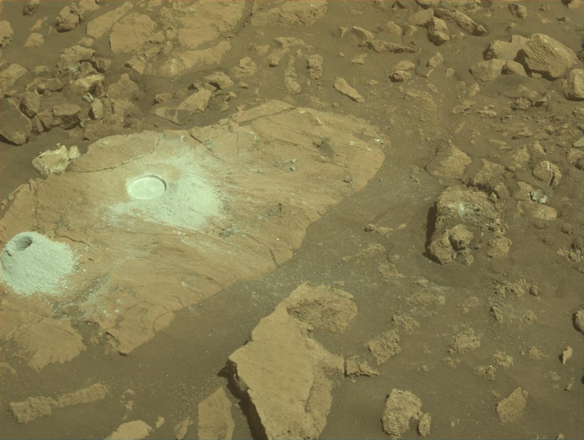 This image was taken by FRONT_HAZCAM_RIGHT_A onboard NASA's Mars rover Perseverance on Sol 1421