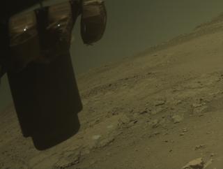 View image taken on Mars, Mars Perseverance Sol 1424: Front Left Hazard Avoidance Camera (Hazcam)