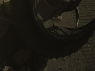 View image taken on Mars, Mars Perseverance Sol 1424: Front Right Hazard Avoidance Camera (Hazcam)