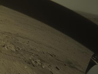 View image taken on Mars, Mars Perseverance Sol 1424: Front Right Hazard Avoidance Camera (Hazcam)