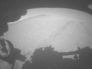 View image taken on Mars, Mars Perseverance Sol 1429: Front Left Hazard Avoidance Camera (Hazcam)