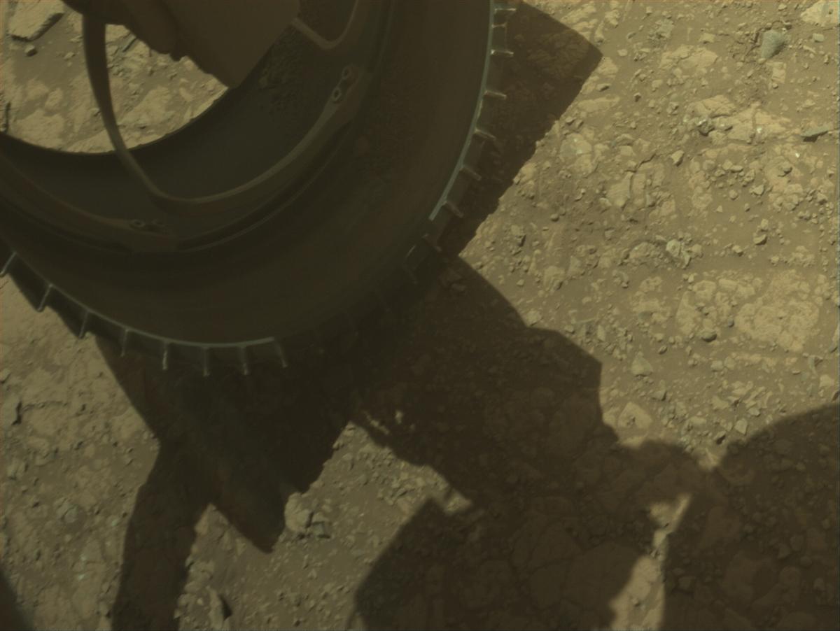 This image was taken by FRONT_HAZCAM_LEFT_A onboard NASA's Mars rover Perseverance on Sol 1435