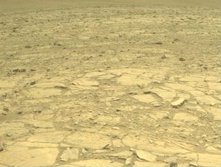 View image taken on Mars, Mars Perseverance Sol 1435: Front Right Hazard Avoidance Camera (Hazcam)