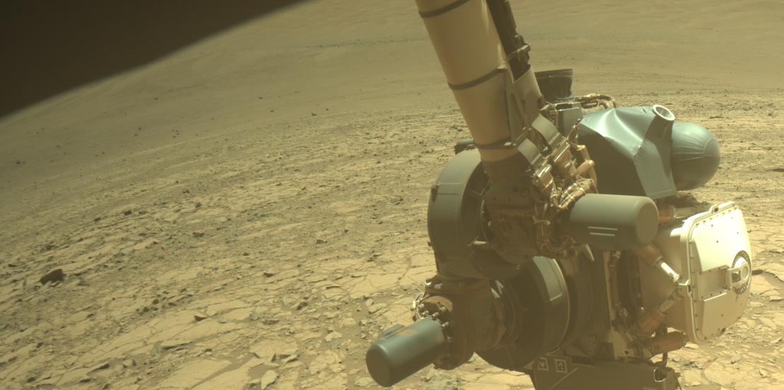 This image was taken by FRONT_HAZCAM_RIGHT_A onboard NASA's Mars rover Perseverance on Sol 1436