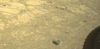 View image taken on Mars, Mars Perseverance Sol 1436: Front Right Hazard Avoidance Camera (Hazcam)