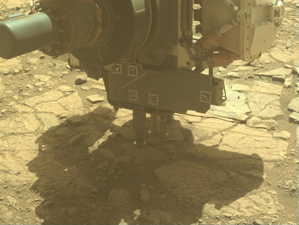 This image was taken by FRONT_HAZCAM_LEFT_A onboard NASA's Mars rover Perseverance on Sol 1441