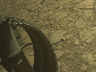 View image taken on Mars, Mars Perseverance Sol 1441: Front Left Hazard Avoidance Camera (Hazcam)