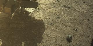 View image taken on Mars, Mars Perseverance Sol 1444: Front Left Hazard Avoidance Camera (Hazcam)