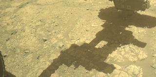 View image taken on Mars, Mars Perseverance Sol 1447: Front Left Hazard Avoidance Camera (Hazcam)