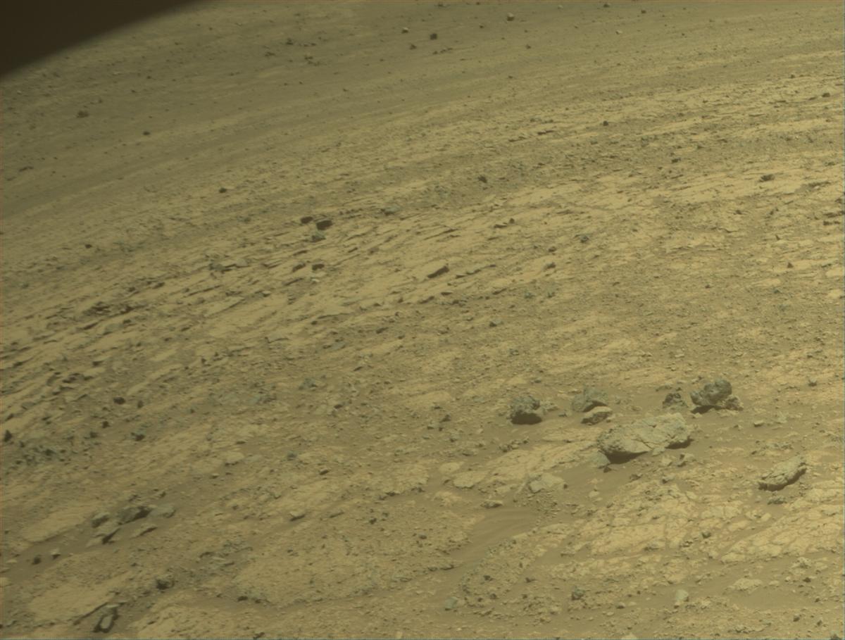 This image was taken by FRONT_HAZCAM_RIGHT_A onboard NASA's Mars rover Perseverance on Sol 1447