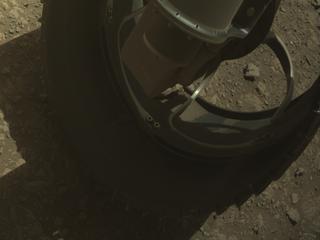 View image taken on Mars, Mars Perseverance Sol 1447: Front Right Hazard Avoidance Camera (Hazcam)