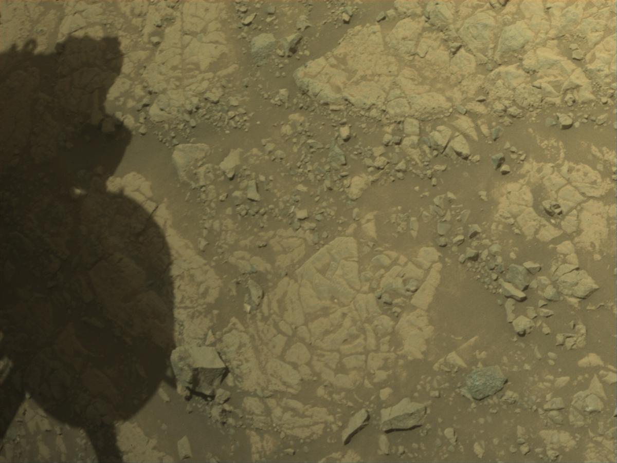 This image was taken by FRONT_HAZCAM_RIGHT_A onboard NASA's Mars rover Perseverance on Sol 1447