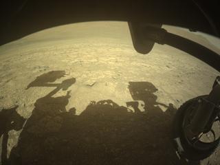 View image taken on Mars, Mars Perseverance Sol 1448: Front Right Hazard Avoidance Camera (Hazcam)