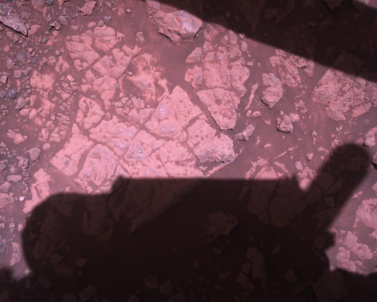This image was taken by EDL_RDCAM onboard NASA's Mars rover Perseverance on Sol 1451