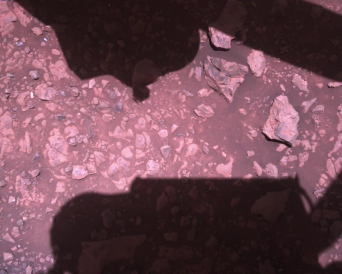This image was taken by EDL_RDCAM onboard NASA's Mars rover Perseverance on Sol 1451