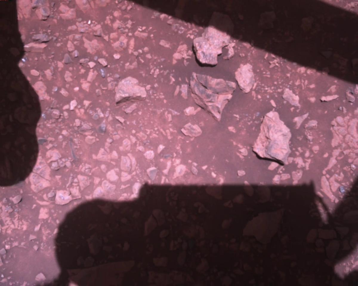This image was taken by EDL_RDCAM onboard NASA's Mars rover Perseverance on Sol 1451
