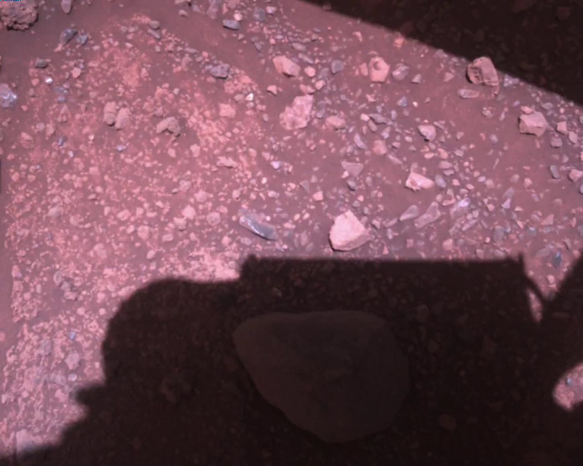 This image was taken by EDL_RDCAM onboard NASA's Mars rover Perseverance on Sol 1451