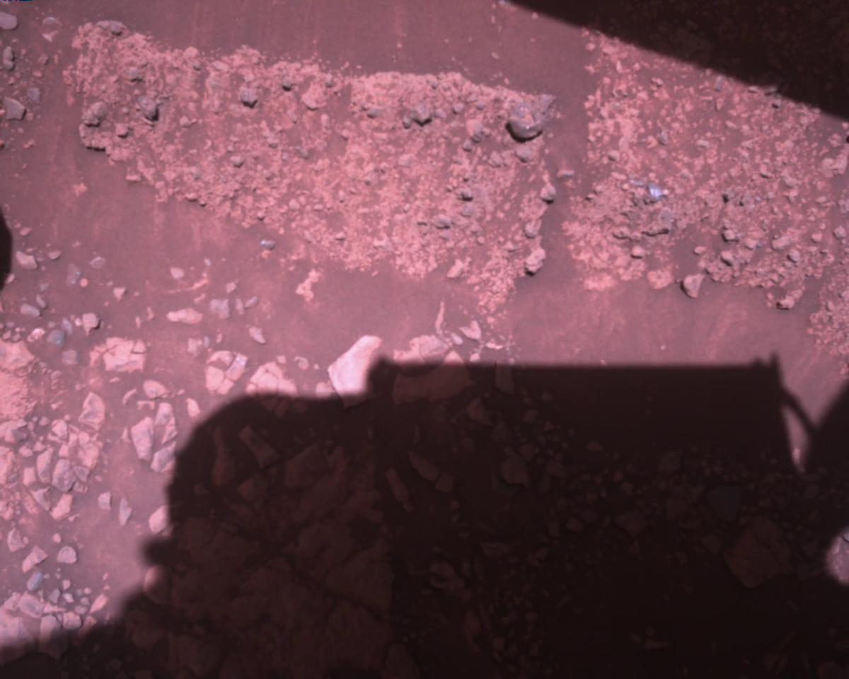 This image was taken by EDL_RDCAM onboard NASA's Mars rover Perseverance on Sol 1451
