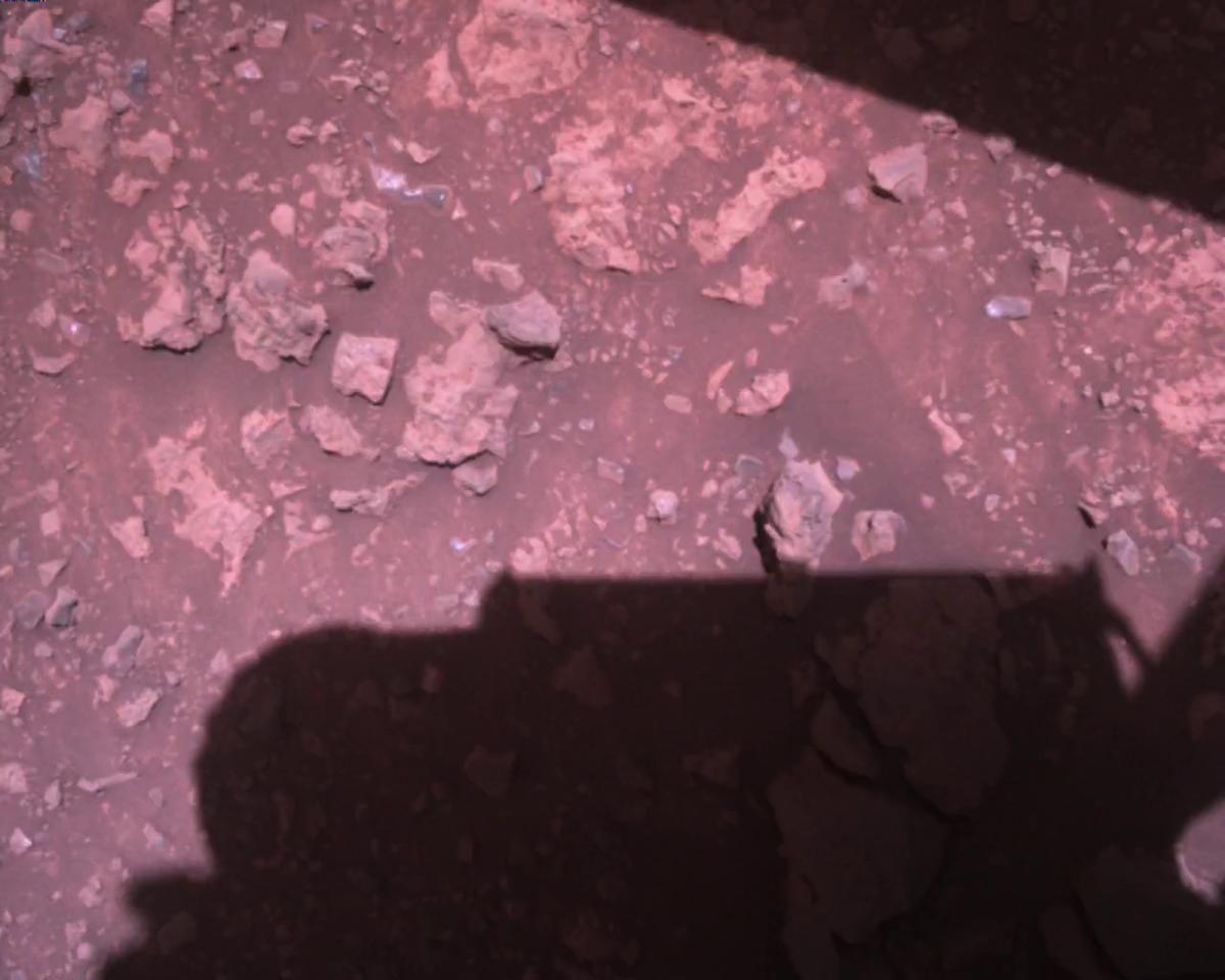 This image was taken by EDL_RDCAM onboard NASA's Mars rover Perseverance on Sol 1451