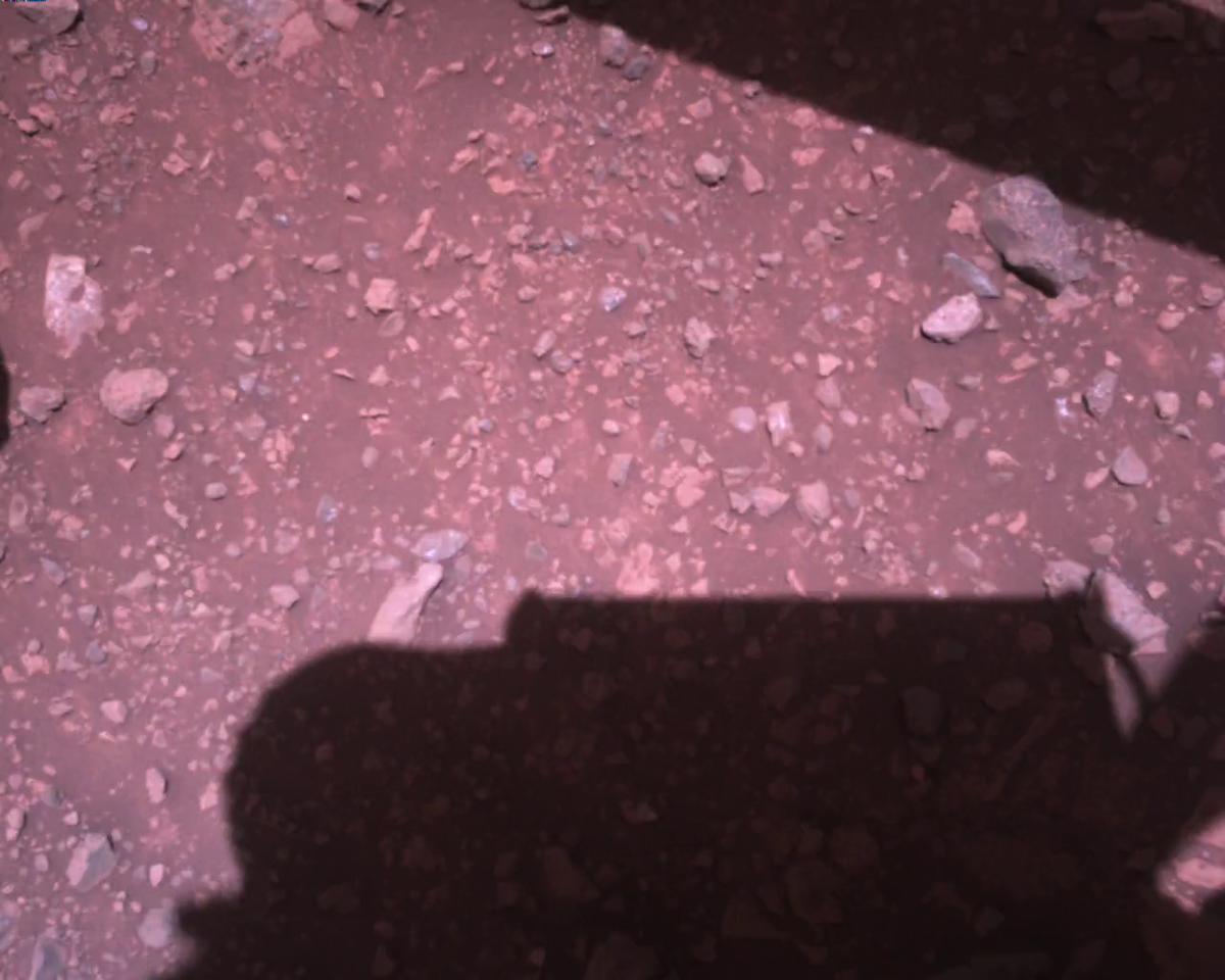 This image was taken by EDL_RDCAM onboard NASA's Mars rover Perseverance on Sol 1451