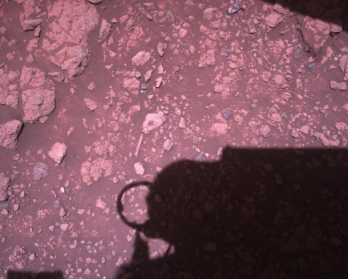 This image was taken by EDL_RDCAM onboard NASA's Mars rover Perseverance on Sol 1451
