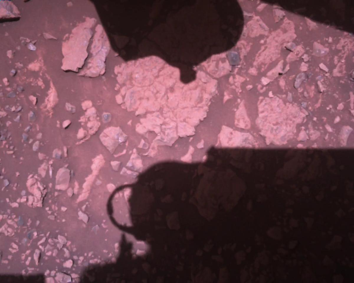 This image was taken by EDL_RDCAM onboard NASA's Mars rover Perseverance on Sol 1451